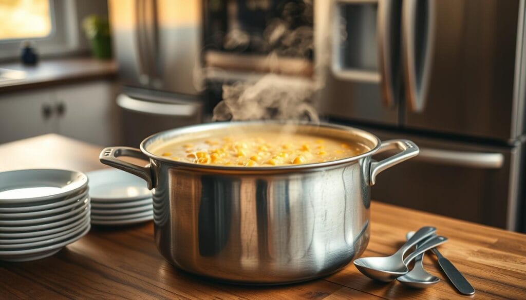 storing chowder