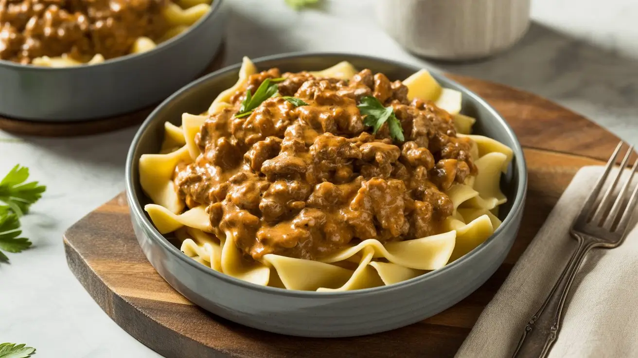 Ground Beef Stroganoff