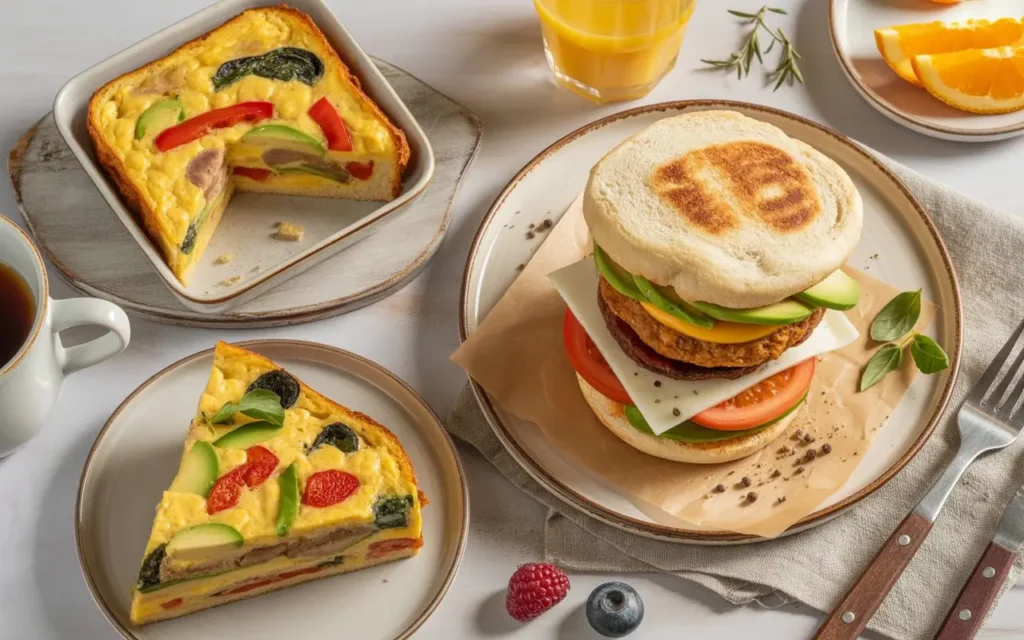 Vegan Breakfast Sandwich & Casserole